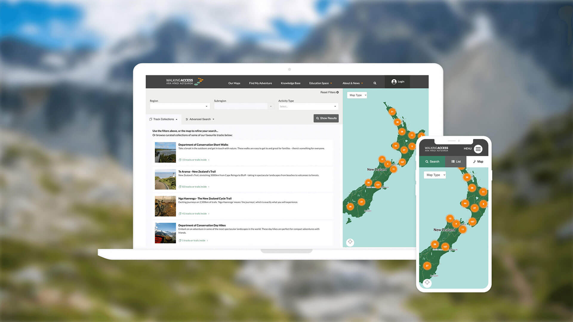 NZ Walking Access Commission | Website Tool | Project