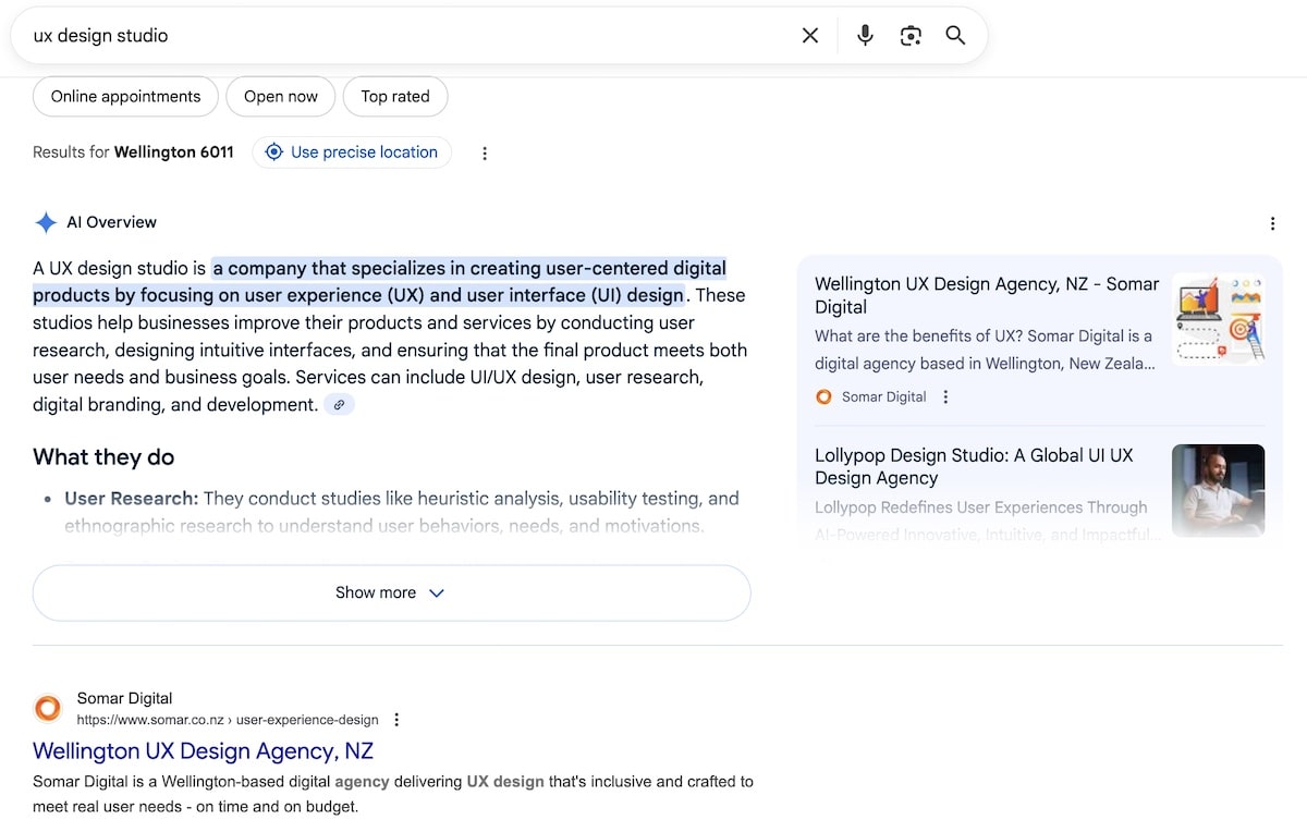 Somar Digital UX Design Studio in Wellington NZ