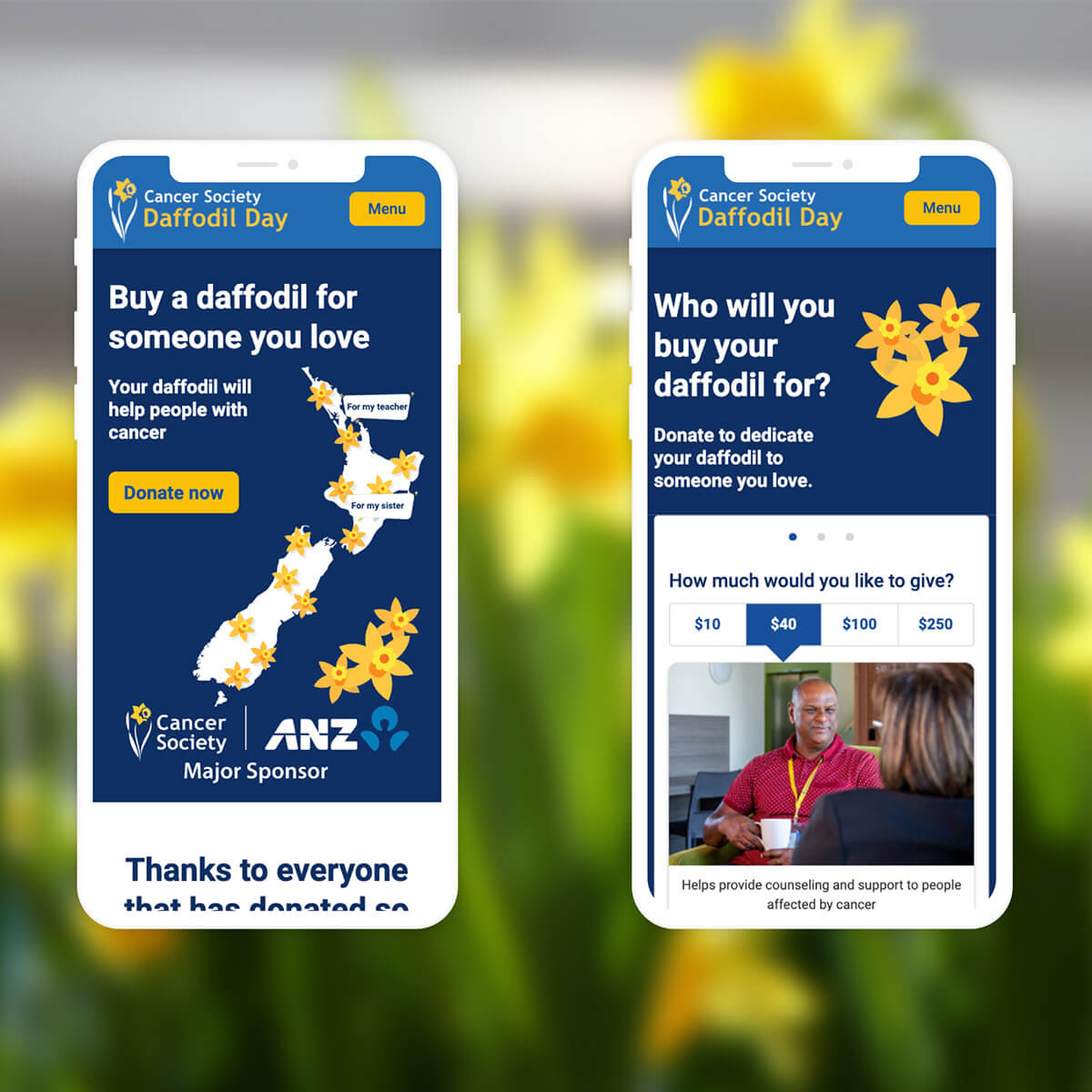 Cancer Society Daffodil Day site