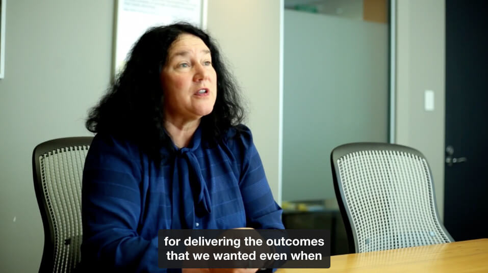 citizens advice bureau case study video screenshot with captions