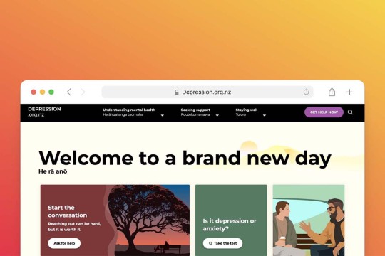 Depression website redesign
