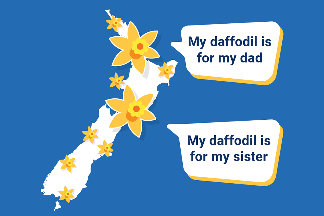 digital daffodil day illustration