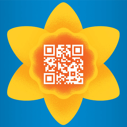 digital daffodil day qr code