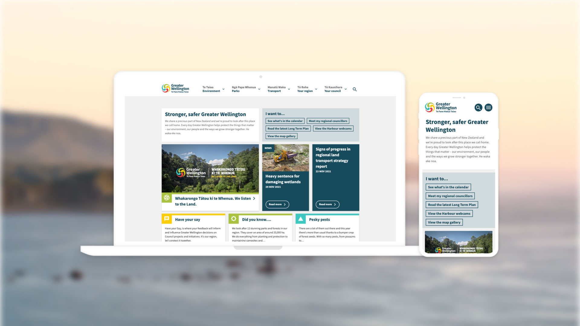 Greater Wellington Regional Council | Web Design