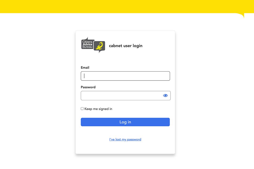 intranet login cab web development developer