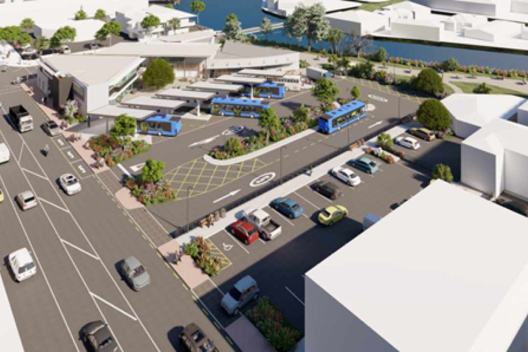 isometric concept art for nelson city council bus hub