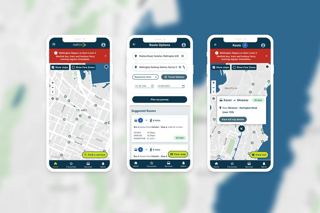 metlink journey planner app