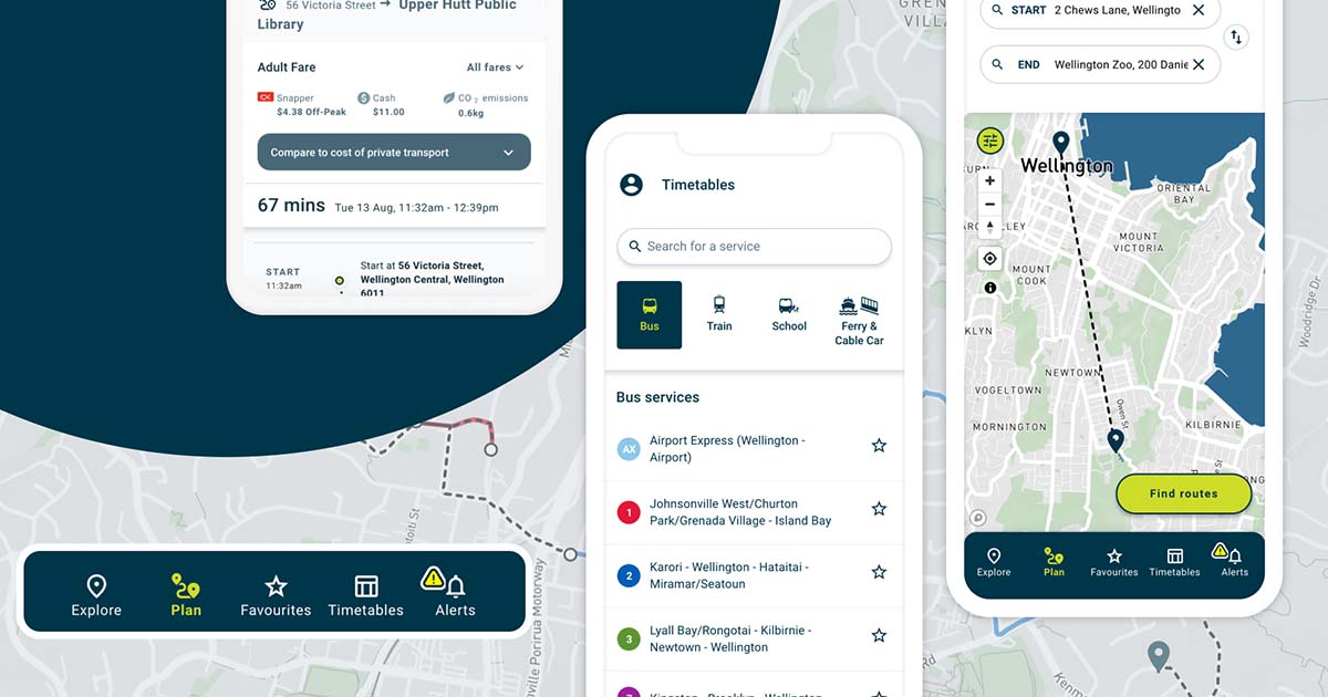 metlink app on mobile phone