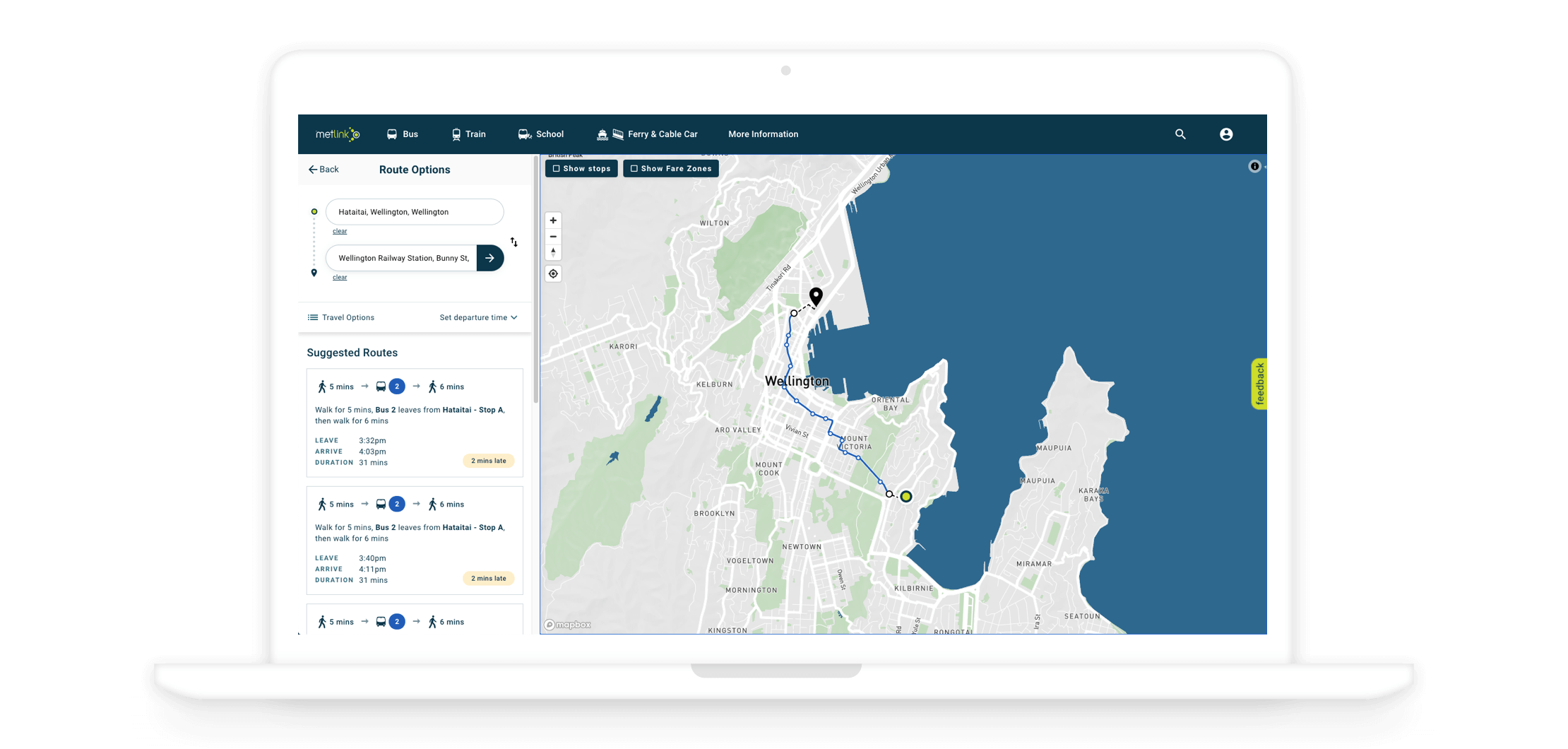 plan my journey metlink