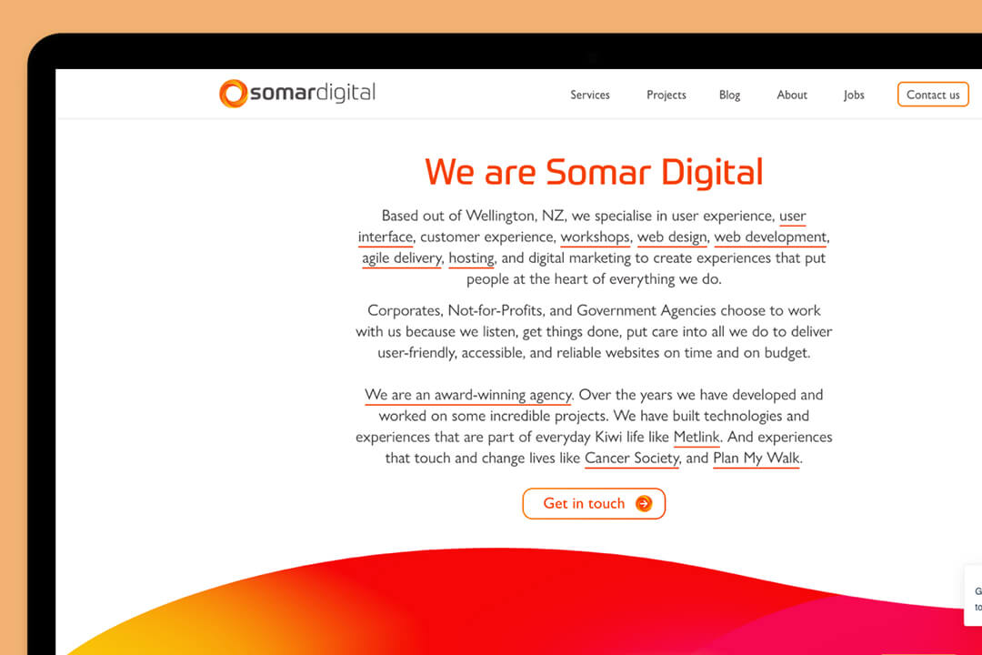 somar seo optimised homepage image