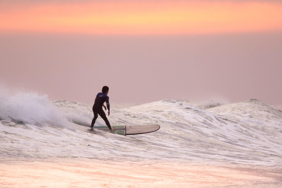 surfing wave stock image