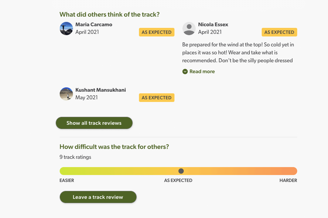 Track review image